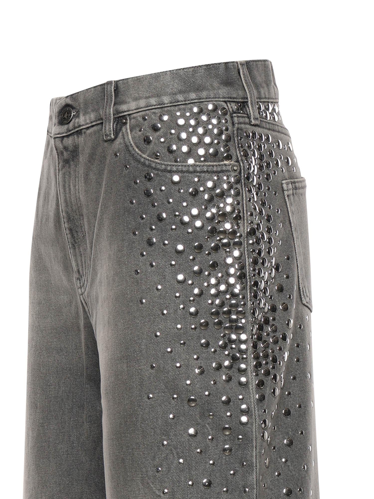 Jeans Melody in denim con borchie GWP02079 P00234860100 GOLDEN GOOSE 