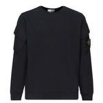 Felpa girocollo con tasche sulle maniche<BR/> K2S156100008 S0A20V0020 STONE ISLAND 
