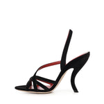 Sandalo Fetishique in velluto 7W0S0NC6 WPJ0NO VALENTINO GARAVANI 