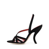 Sandalo Fetishique in velluto 7W0S0NC6 WPJ0NO VALENTINO GARAVANI 