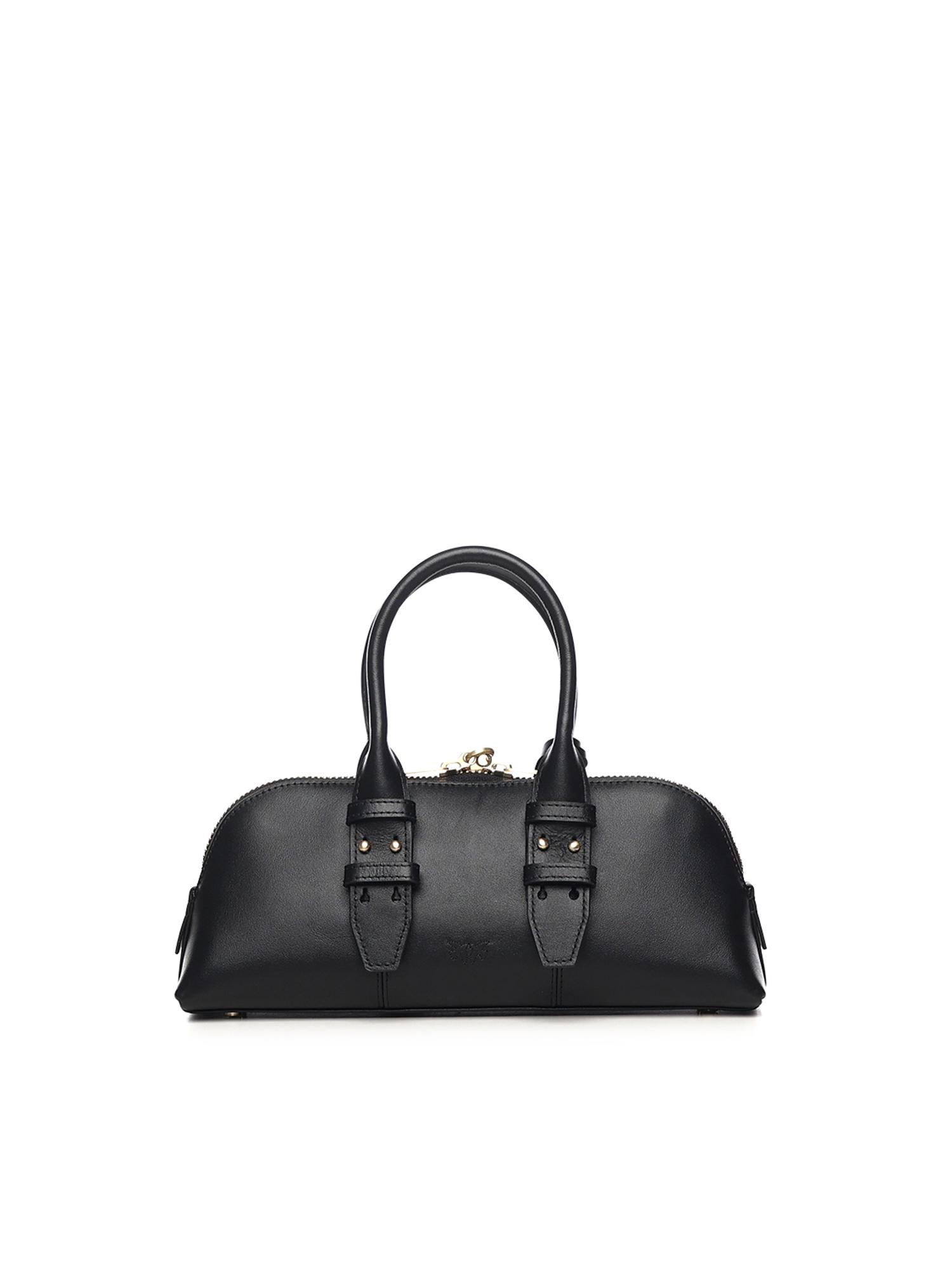 Borsa piccola a mano Escape Bag Baguette in pelle 105334 A0QOZ99V PINKO 