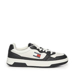 Sneakers in pelle con logo EM0EM01443 YBL TOMMY HILFIGER 