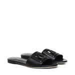 Slide in pelle di vitello e logo CQ0436 AY32980999 DOLCE & GABBANA 