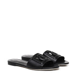 Slide in pelle di vitello e logo CQ0436 AY32980999 DOLCE & GABBANA 