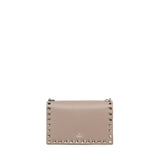 Mini bag con catena Rockstud in vitello granato 8W2P0Y59 VSHP45 VALENTINO GARAVANI 