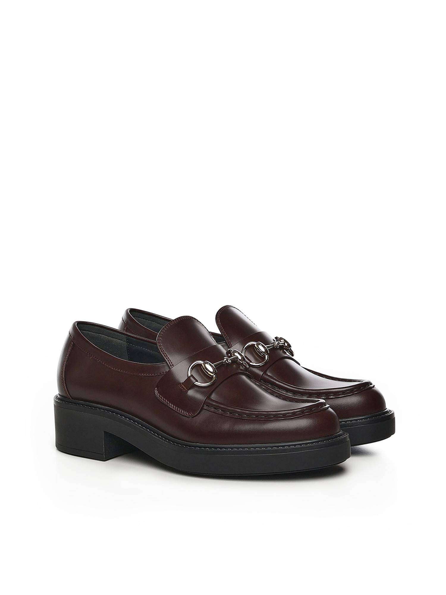 Mocassino in pelle con Morsetto 840725 0GQ002270 GUCCI 