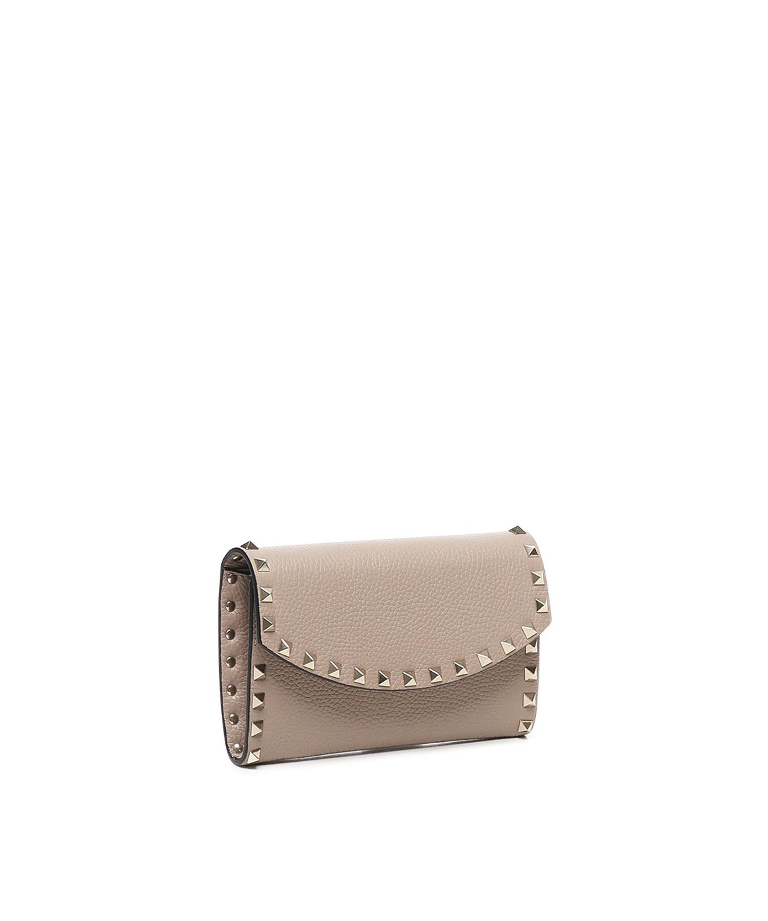 Portafoglio Rockstud in pelle con catena 7W2P0AR6 VSHP45 VALENTINO GARAVANI 