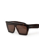 Occhiali da sole rettangolari in acetato AA0104S002  ALAIA 