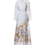 Maxi abito Coco in seta 4580DSS254 PWBLMLFL ZIMMERMANN 
