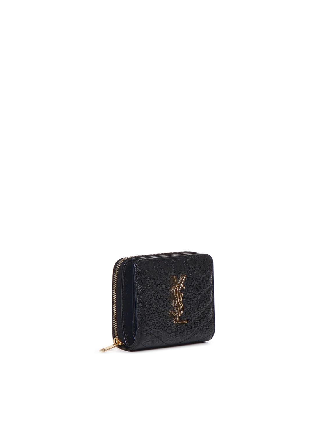 Portafoglio Cassandre matelassé in pelle 668288 BOW011000 SAINT LAURENT 