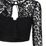 Top corto in pizzo AW23-002T LACEBLACK SELF-PORTRAIT 