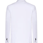 Blazer doppiopetto in lino MCAUS3259S26 282 MICHAEL COAL 