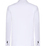 Blazer doppiopetto in lino MCAUS3259S26 282 MICHAEL COAL 