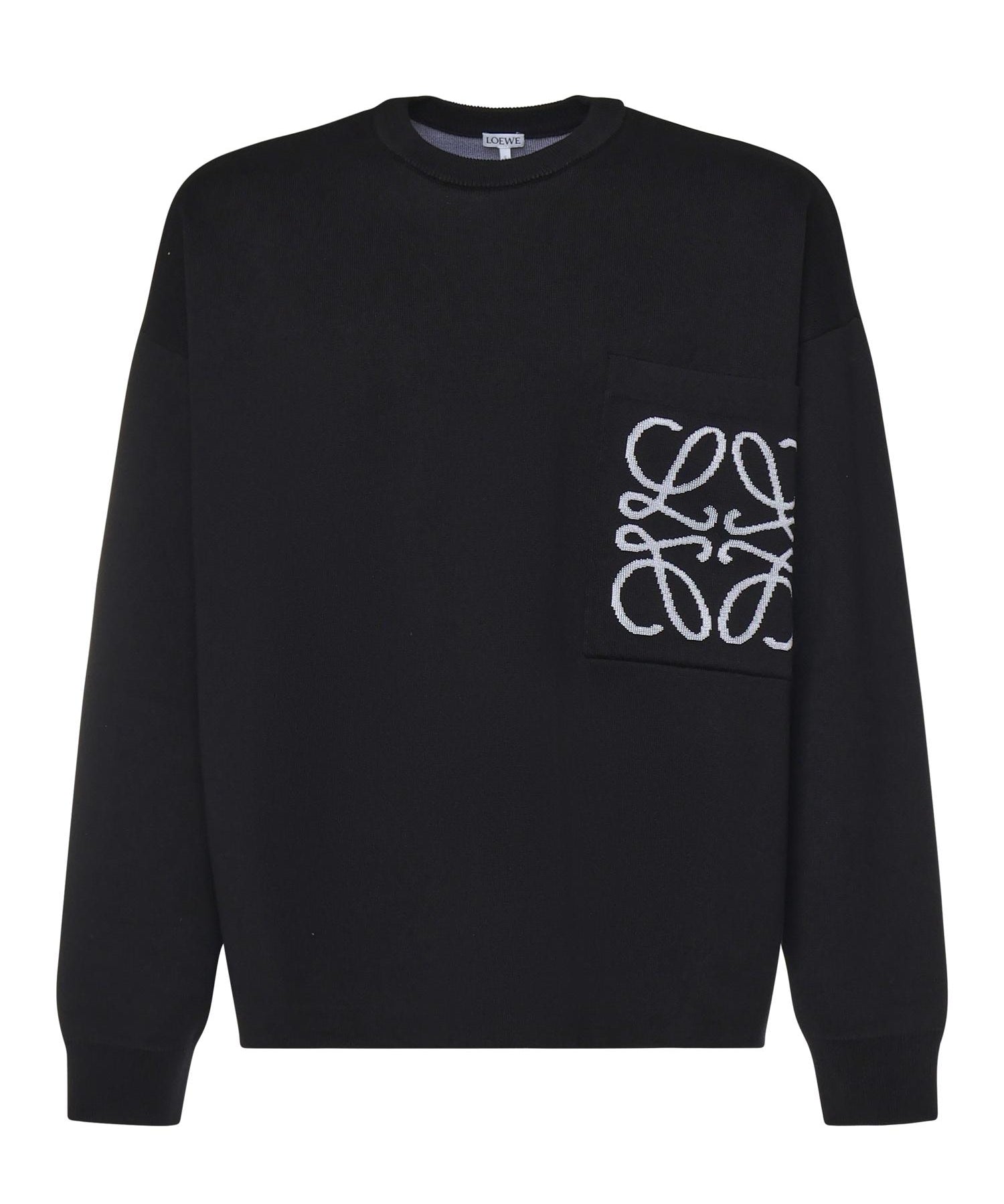 Maglia Anagram in cotone con tasca H526Y14KKI 1102 LOEWE 