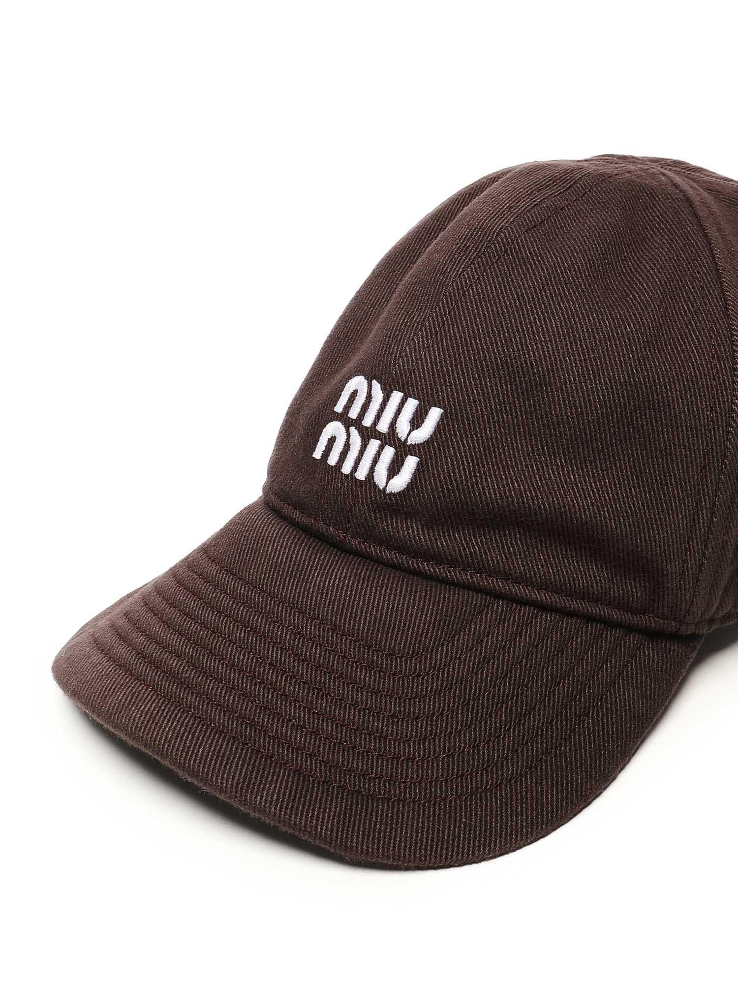 Cappello da baseball in denim 5HC369 2CR1F04FH MIU MIU 