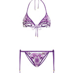 Bikini a triangolo con stampa maiolica O8A02J ONO19IP3TN DOLCE & GABBANA 