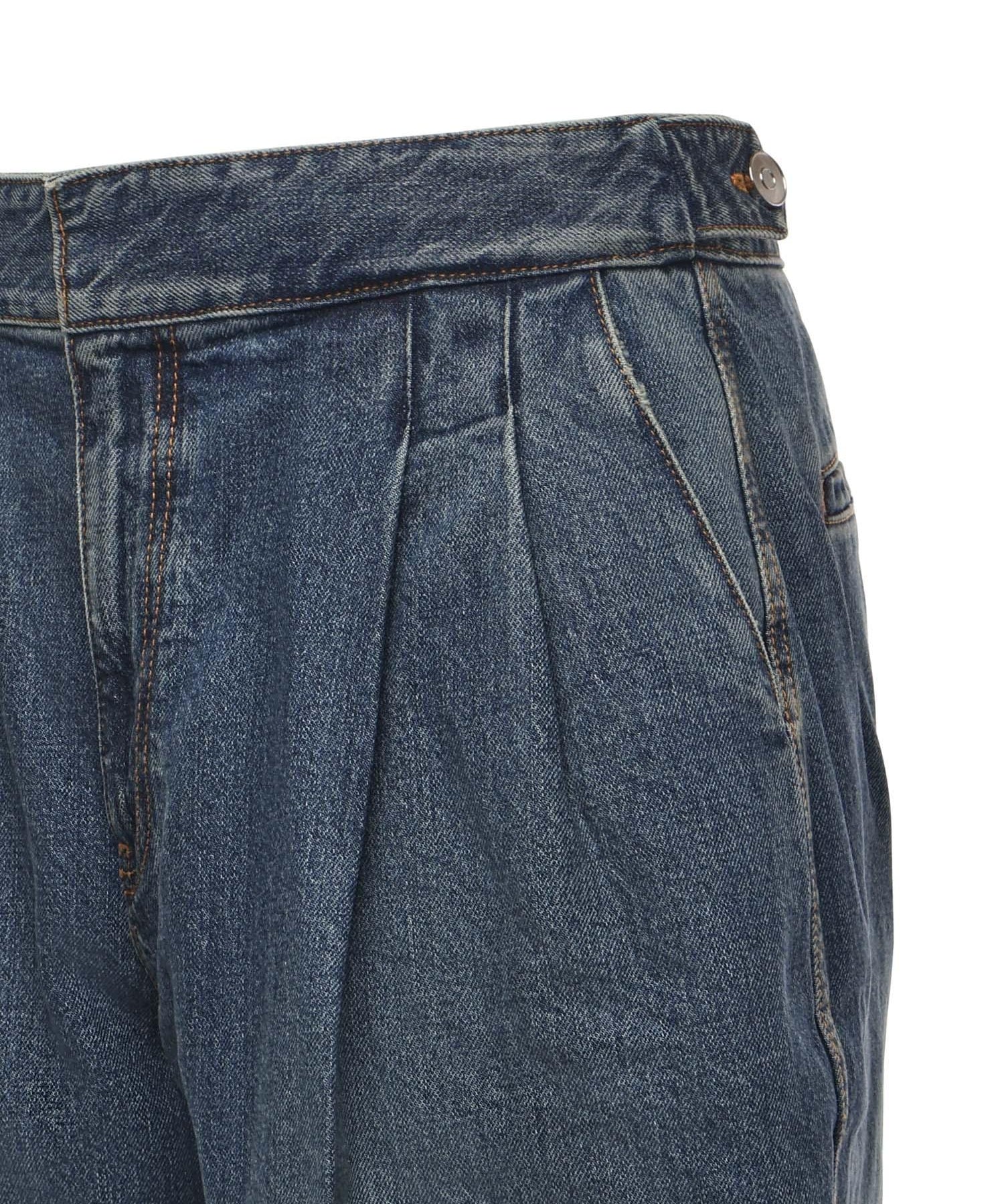 Jeans con pinces in denim AA9P1257D007B 517 ALAIA 