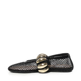 Ballerine Flat gioiello in rete<BR/> AA3A067TK062 999 ALAIA 