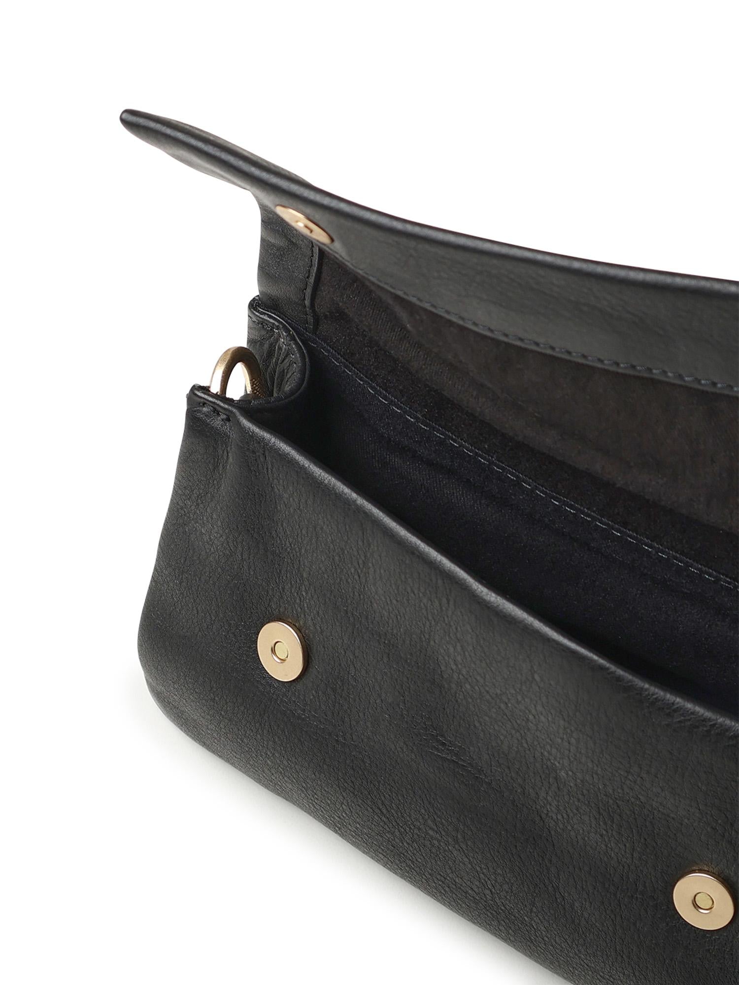 Borsa a tracolla in pelle BIBP9F901 NERO BIASIA 
