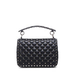 Borsa media Rockstud Spike in nappa<BR/> 5W0B0122 NAP0NO VALENTINO GARAVANI 