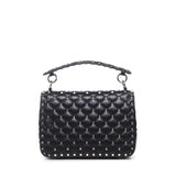 Borsa media Rockstud Spike in nappa<BR/> 5W0B0122 NAP0NO VALENTINO GARAVANI 