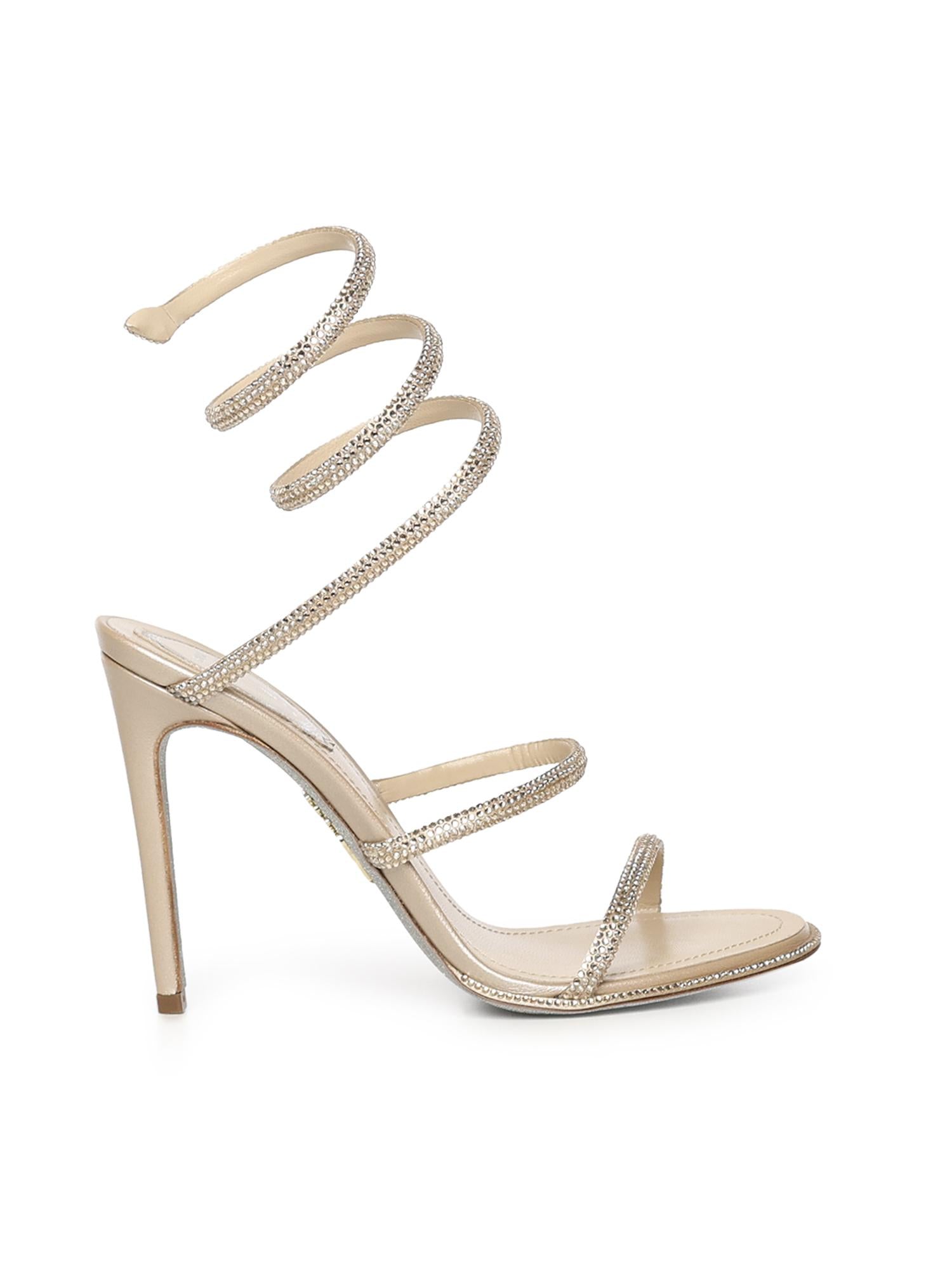 Sandali Cleo in raso con strass C12538 105R001V104 RENÉ CAOVILLA 