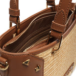 Tote bag in rafia con borchie JC4276PP0MKW1 10A LOVE MOSCHINO 