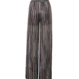 Pantaloni in misto viscosa a costine con paillettes DS26SI0N BK01H1SMSMB MISSONI 