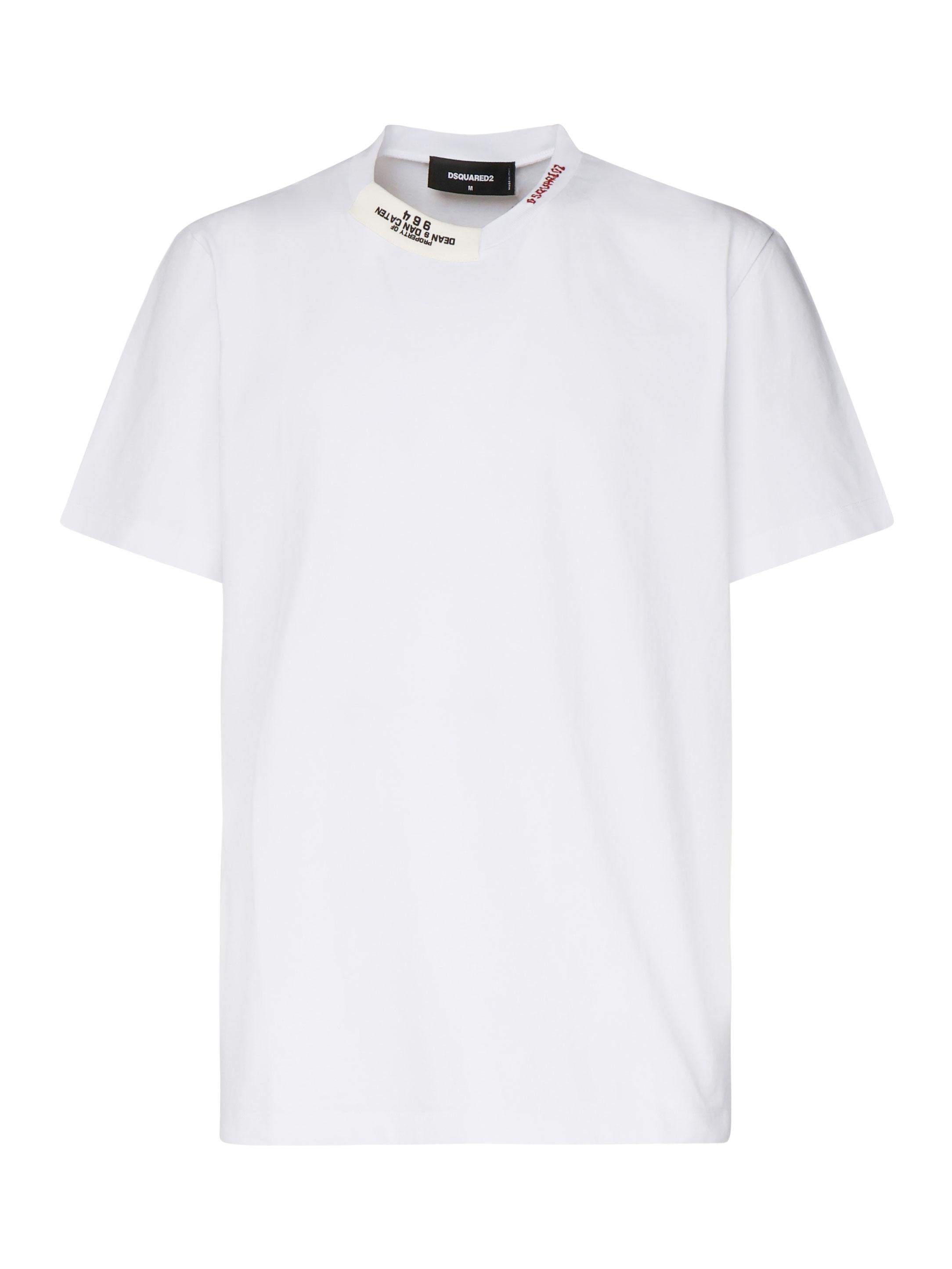 T-shirt regular fit con logo ricamato S74GD1417 D20020100 DSQUARED2 