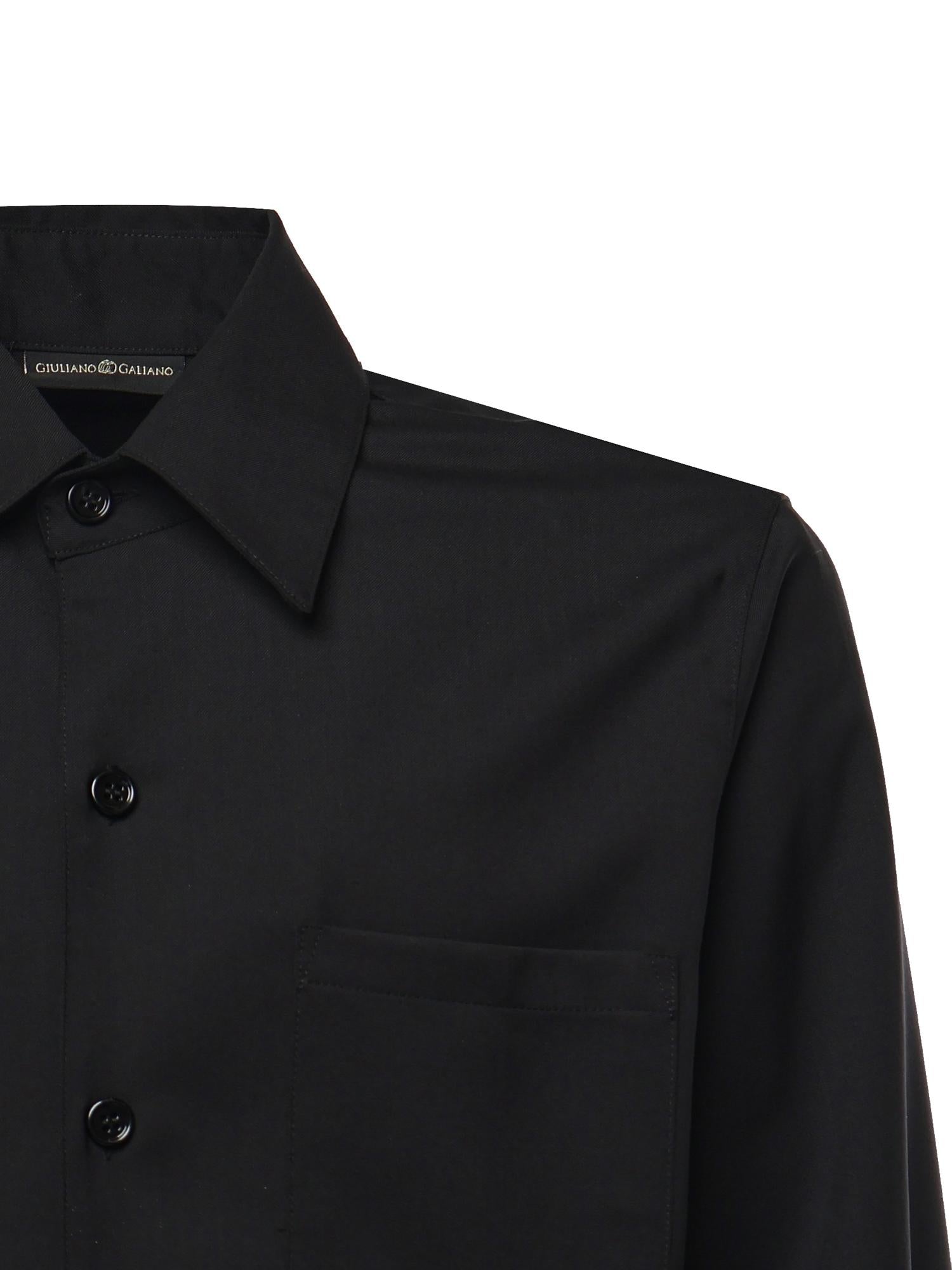 Camicia in misto cotone GABRY NERO GIULIANO GALIANO 