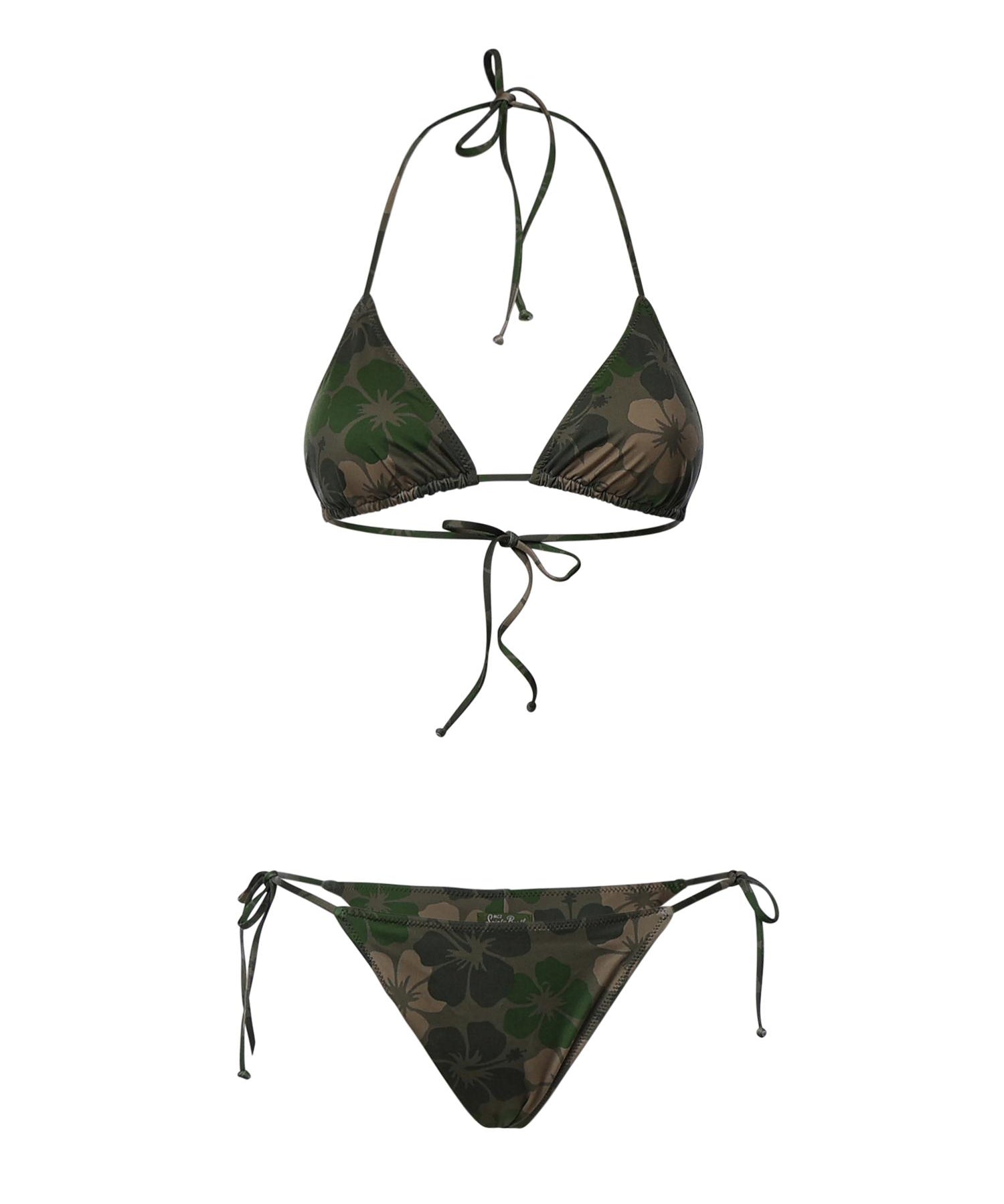 Bikini triangolo con fantasia camouflage MALE002 03189L MC2 SAINT BARTH 