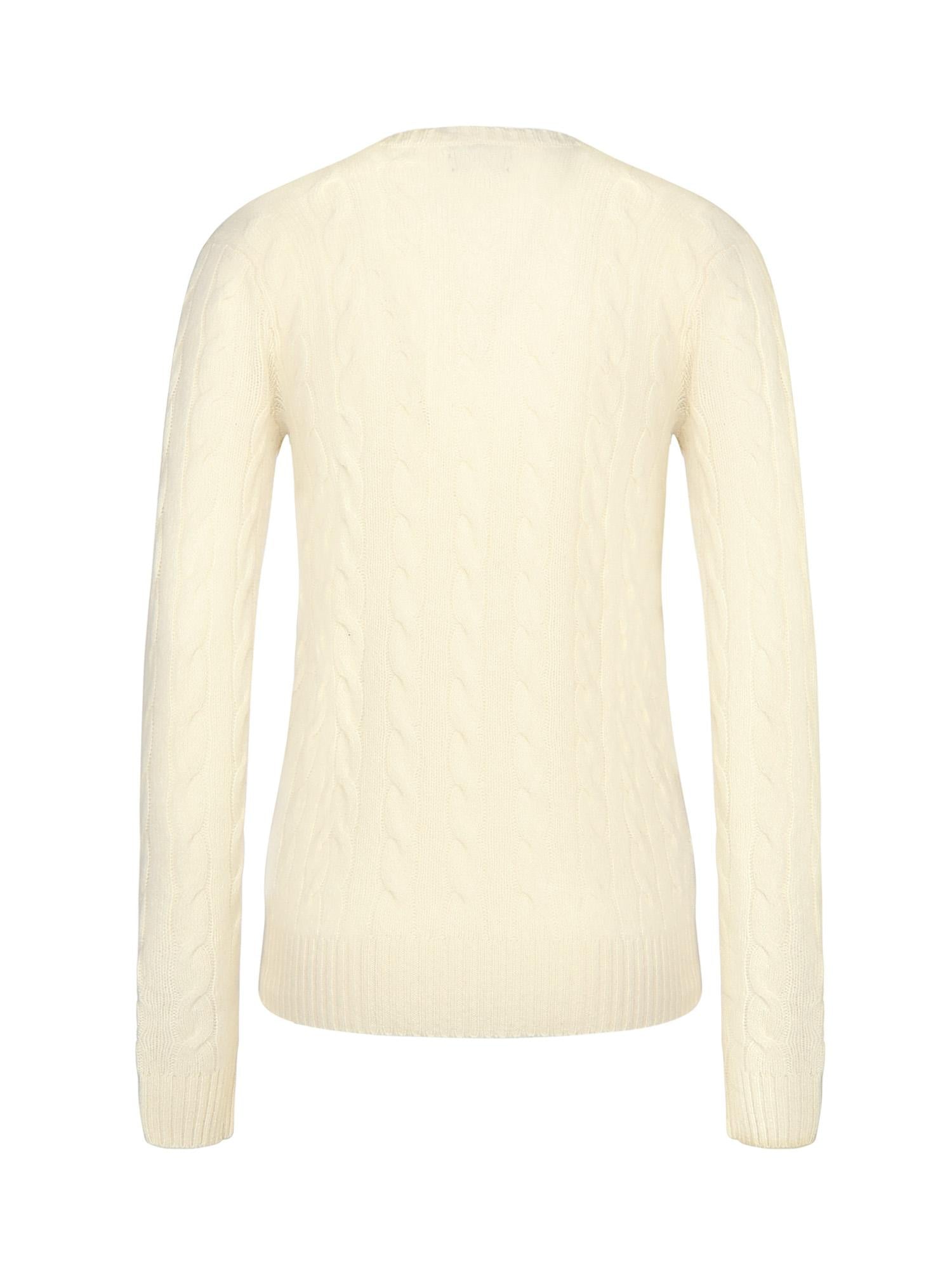 Maglia con scollo a V e logo 211971866 001 POLO RALPH LAUREN 
