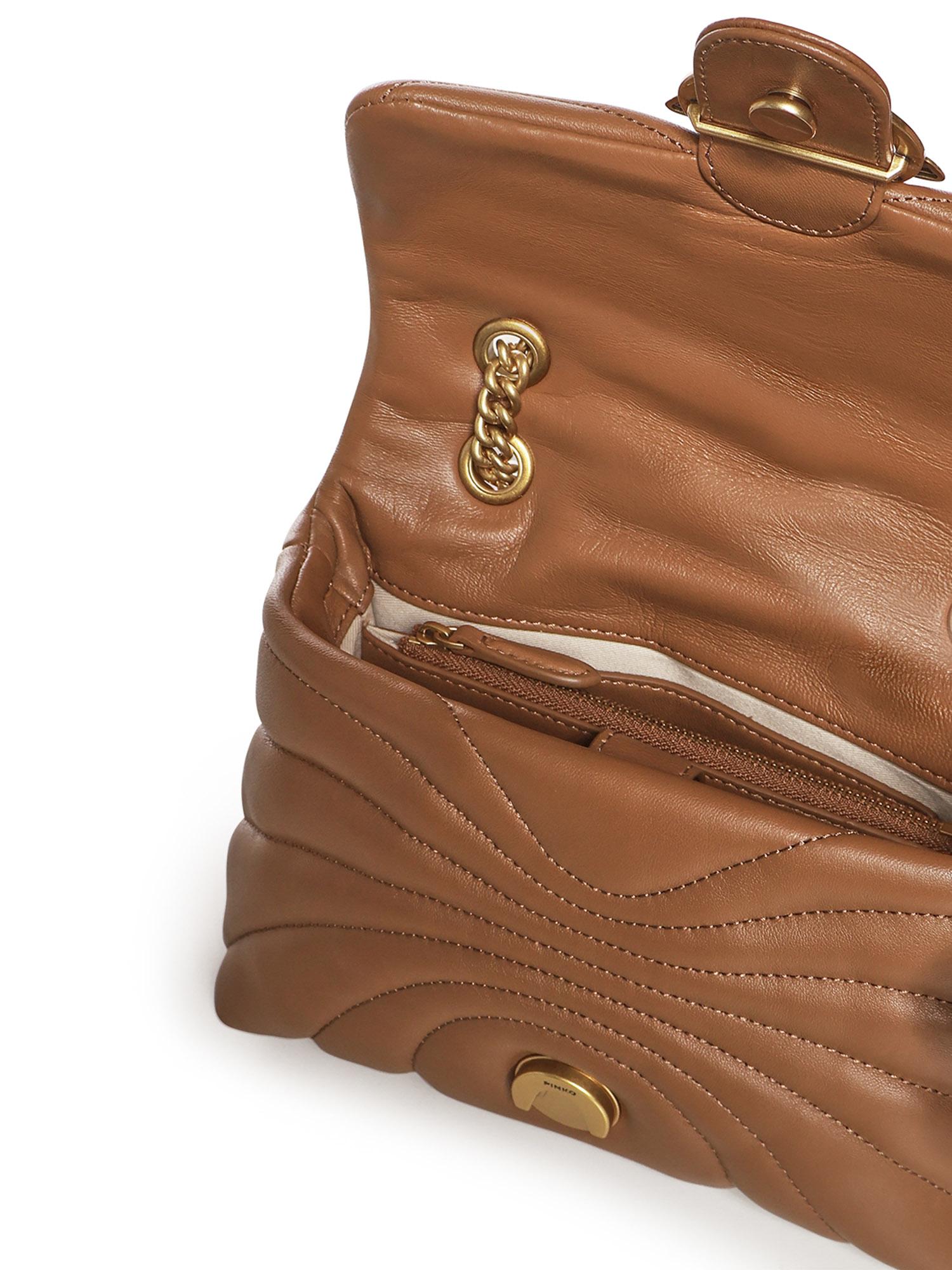 Mini bag Love Bag Puff Butterfly a tracolla in nappa 100039 A1EXL17Q PINKO 