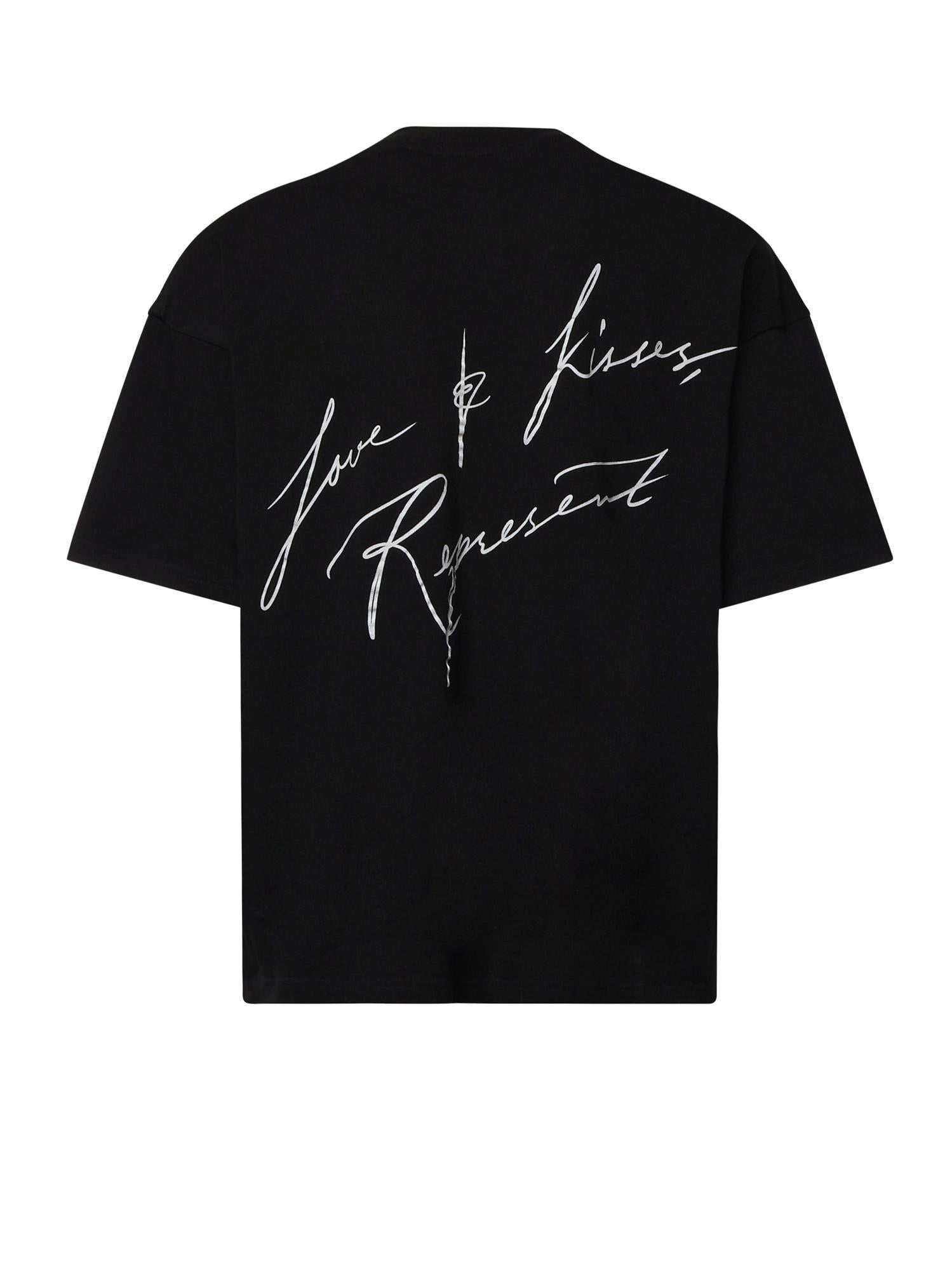 T-shirt Love and Kisses in cotone MLM101143 01 REPRESENT 