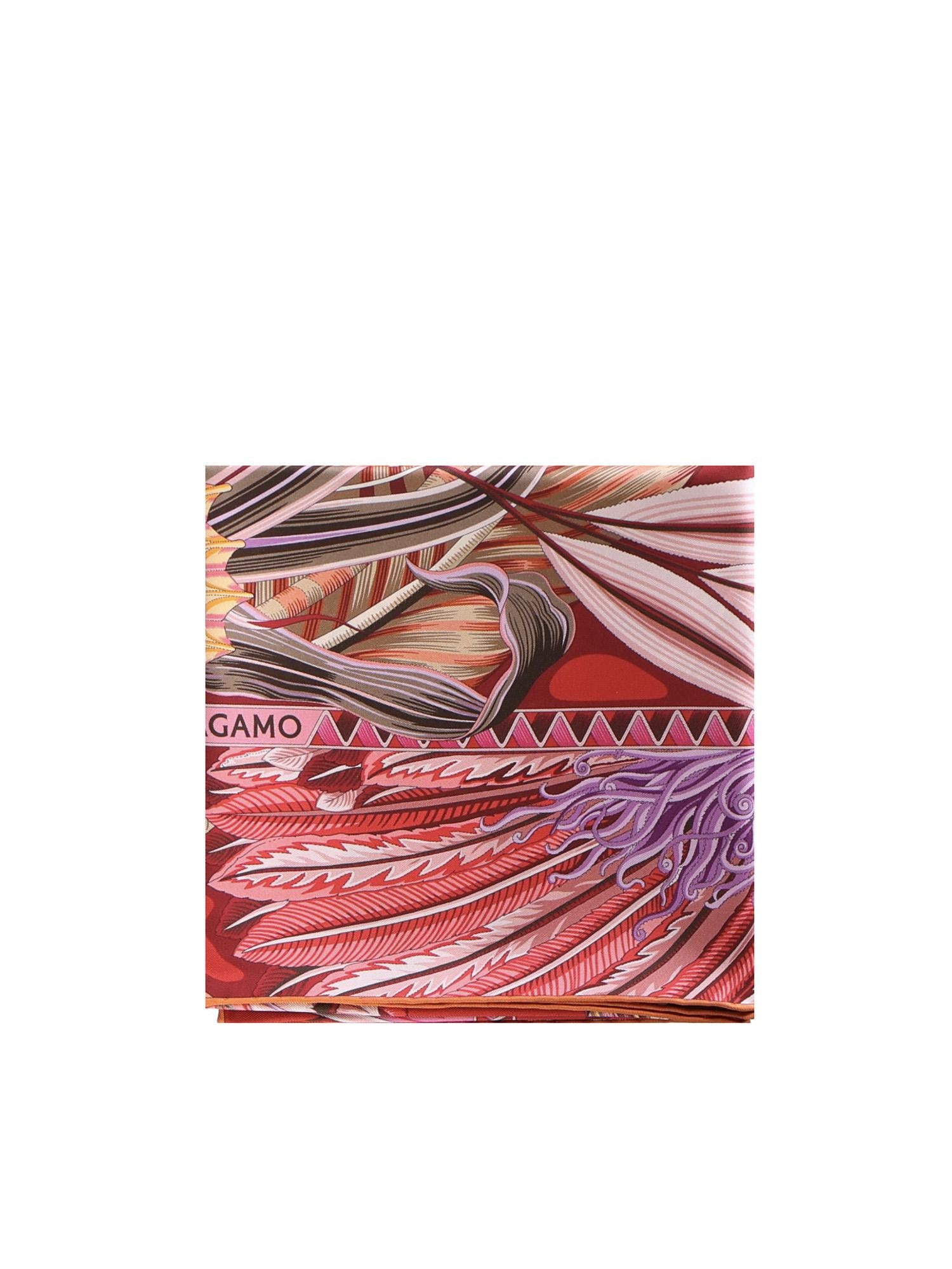 Foulard in seta con stampa 310216 785342005 FERRAGAMO