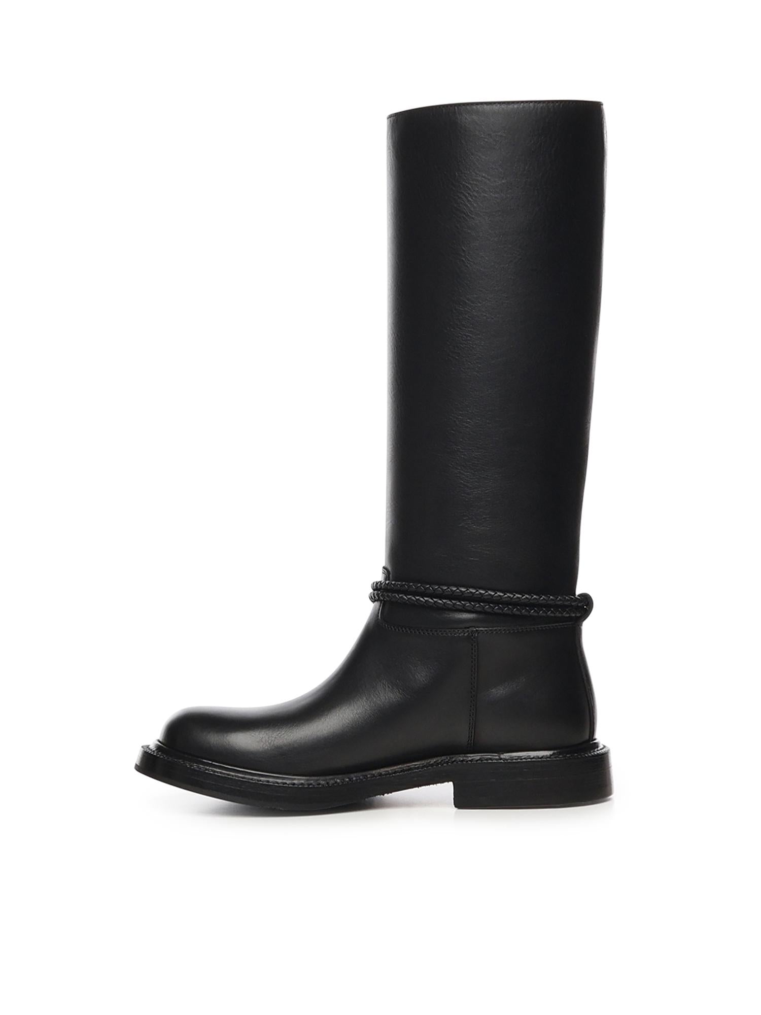 Stivali James in pelle 843952 V60E01000 BOTTEGA VENETA 