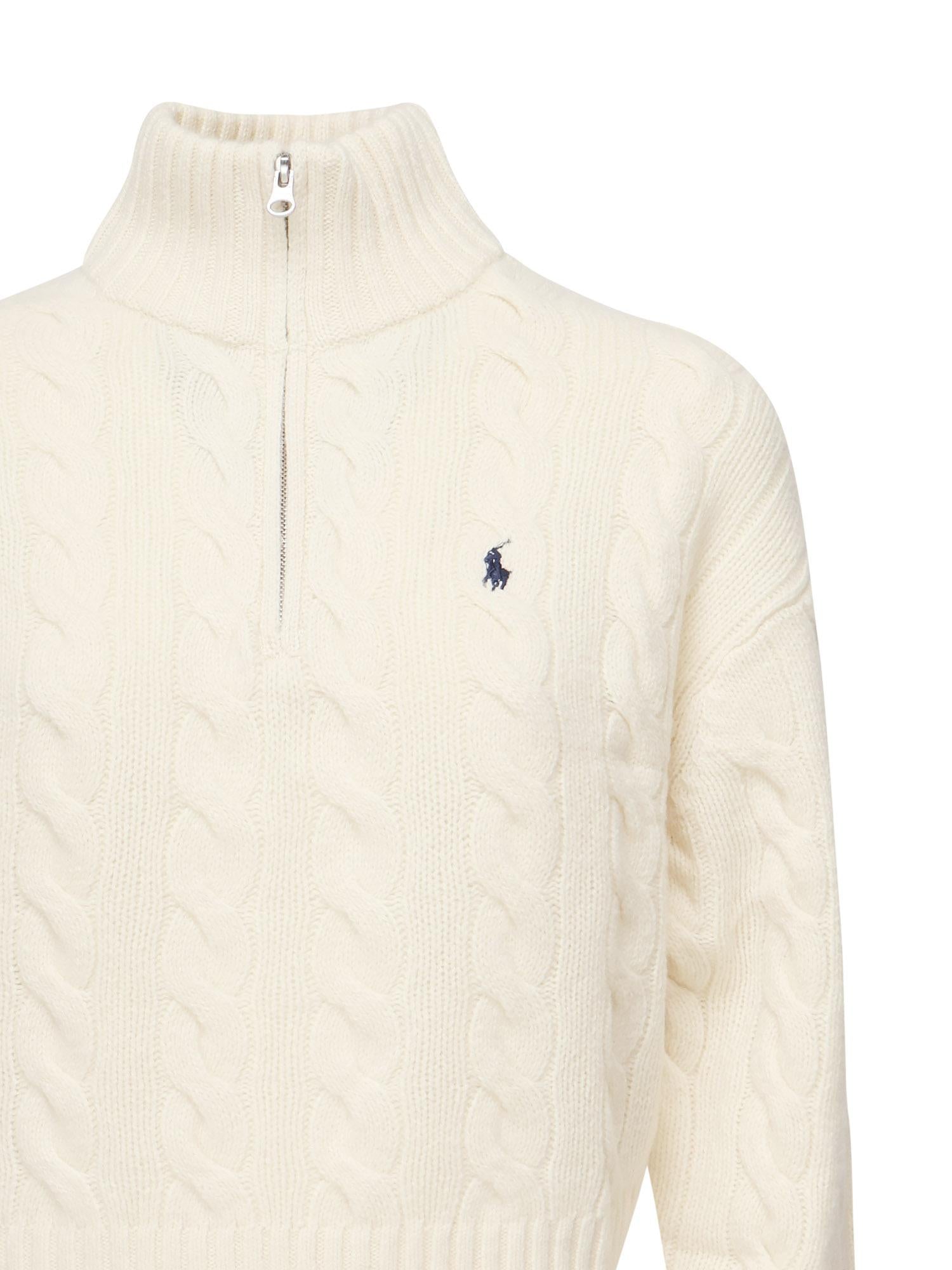 Maglione in lana e cashmere con logo 211972130 003 POLO RALPH LAUREN 