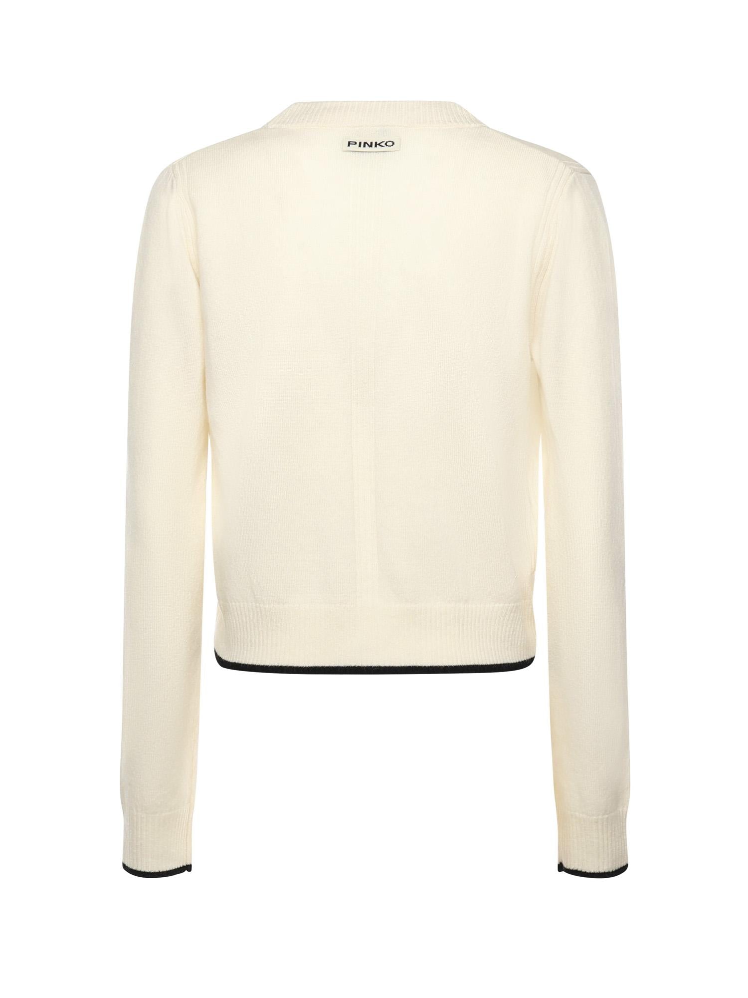 Cardigan con scollo a V<BR/> 105447 A2Q9Z13 PINKO 