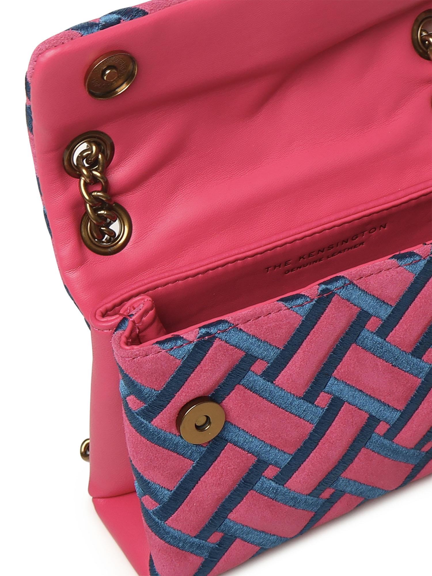 Borsa Kensington in pelle e suede<BR/> 5017657219  KURT GEIGER 