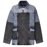 Giacca oversized Patchwork 112822 1603 ROTATE 