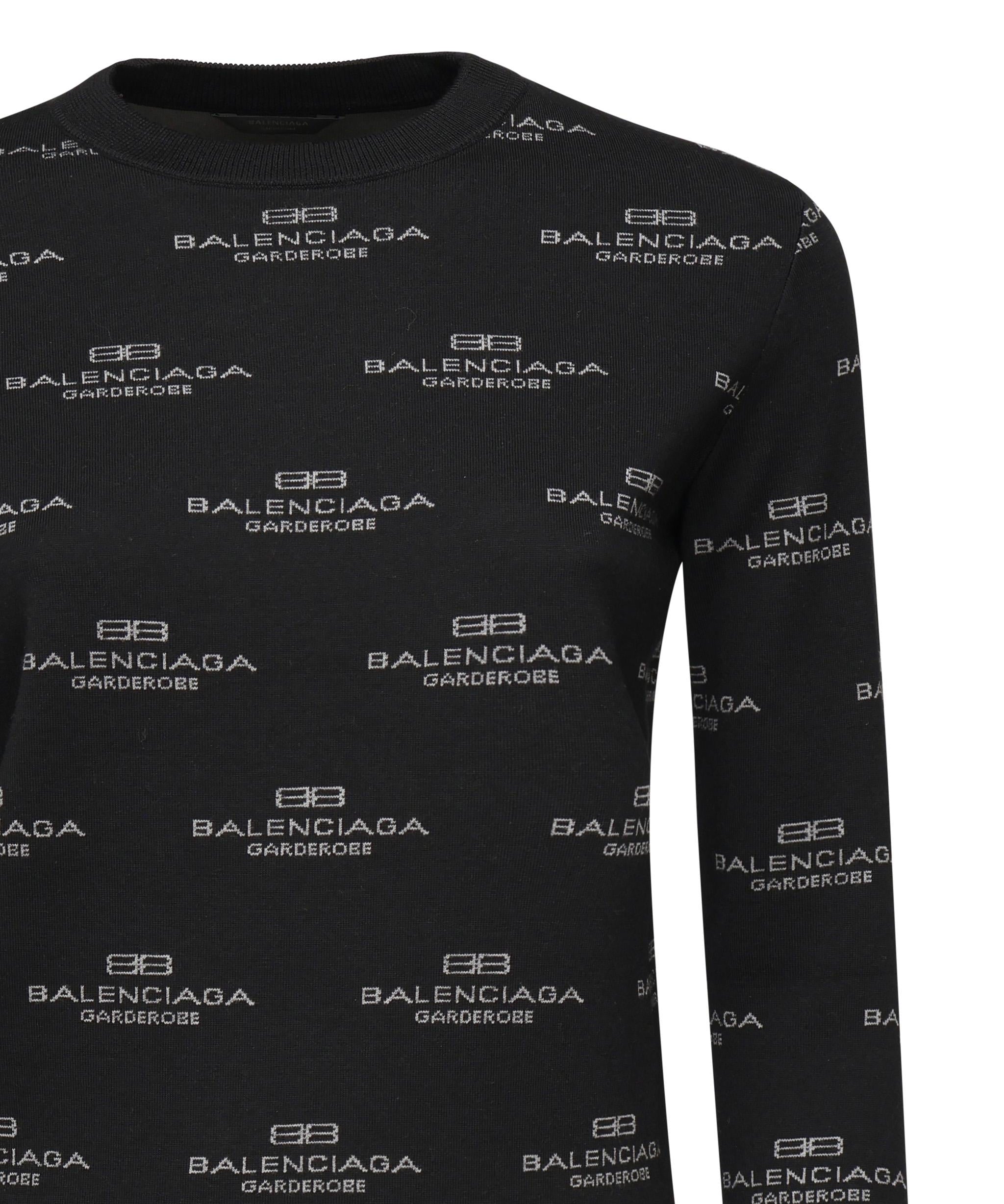 Maglione con logo all-over 812576 T17241269 BALENCIAGA 