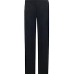 Pantaloni Minimal in satin stretch<BR/> 850693 TMO541000 BALENCIAGA 