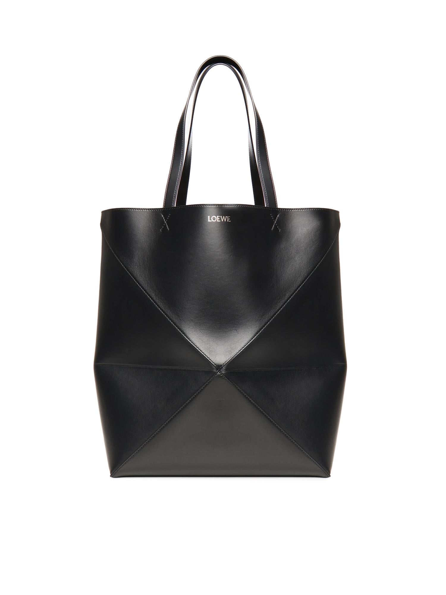 Borsa Puzzle Fold Tote XL in pelle di vitello B933Q18X01 1100 LOEWE 