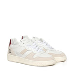 SNEAKERS COURT 2.0 BASIC IN PELLE E CAMOSCIO BEIGE M431 C2-BAWX D.A.T.E. 