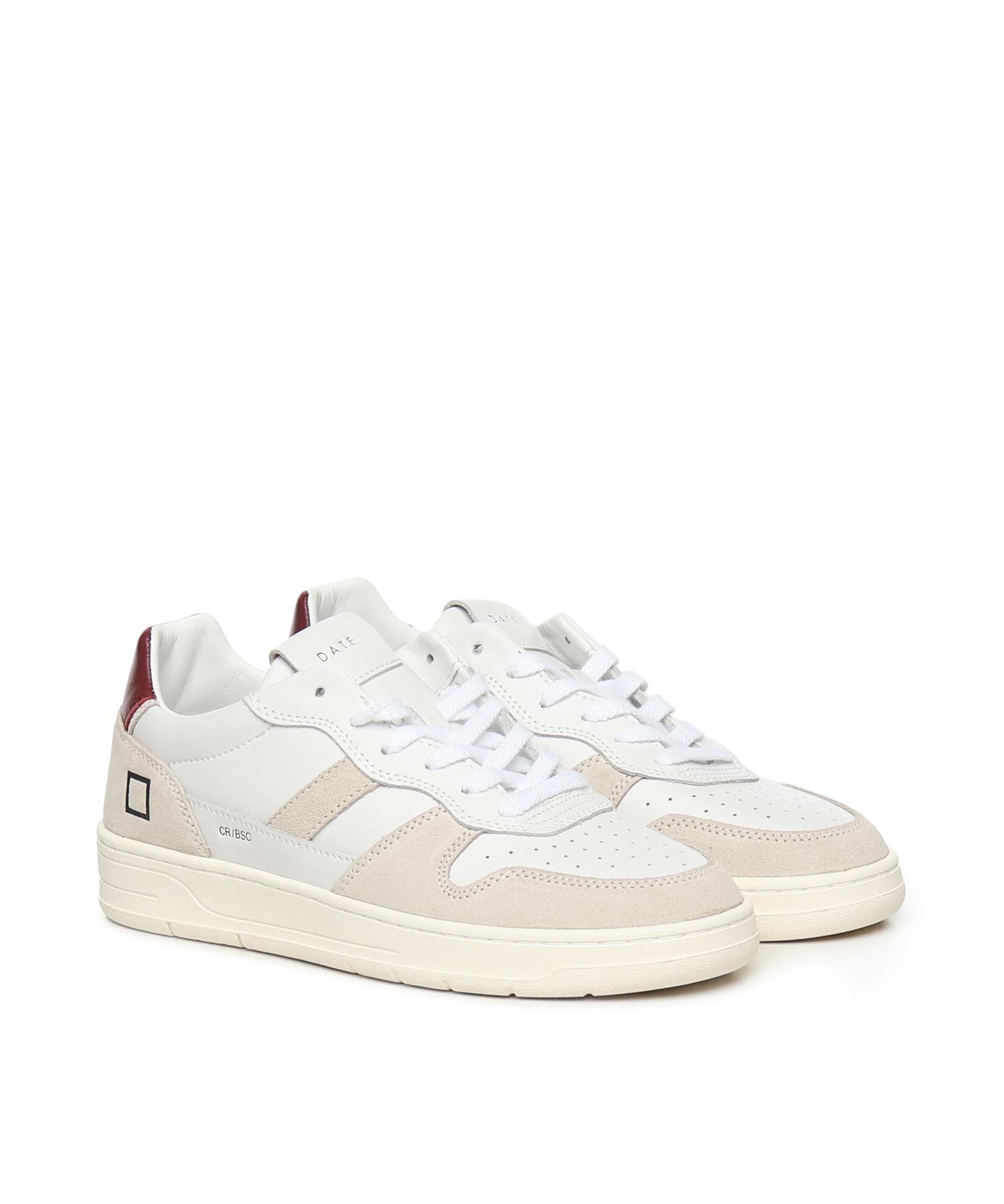 SNEAKERS COURT 2.0 BASIC IN PELLE E CAMOSCIO BEIGE M431 C2-BAWX D.A.T.E. 