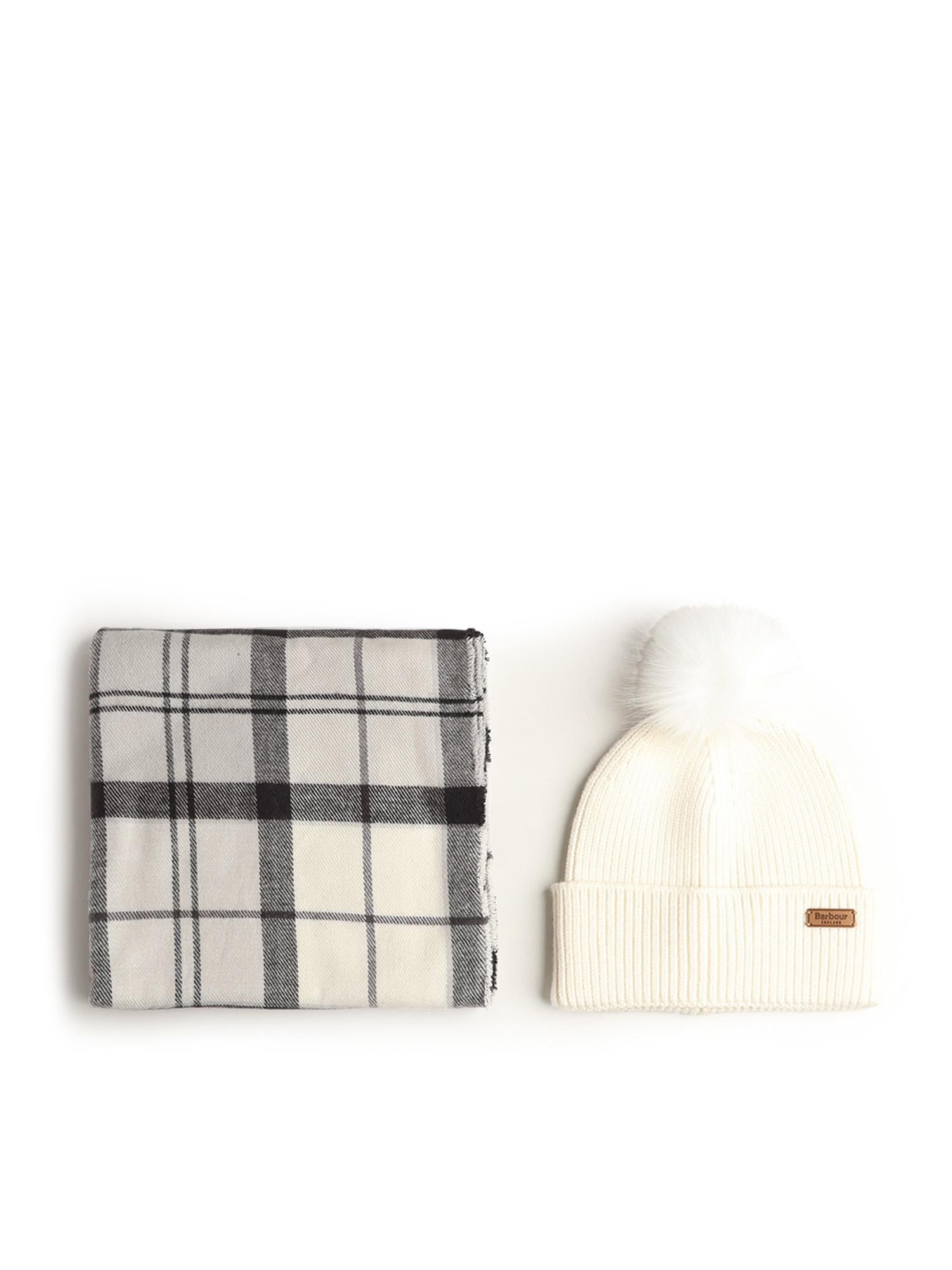 Set regalo con berretto Dover e sciarpa Hailes<BR/> LGS0054 GY31 BARBOUR 