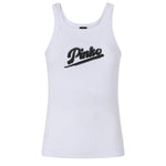 Tank top con ricamo e strass 107299 A3H7Z14 PINKO 