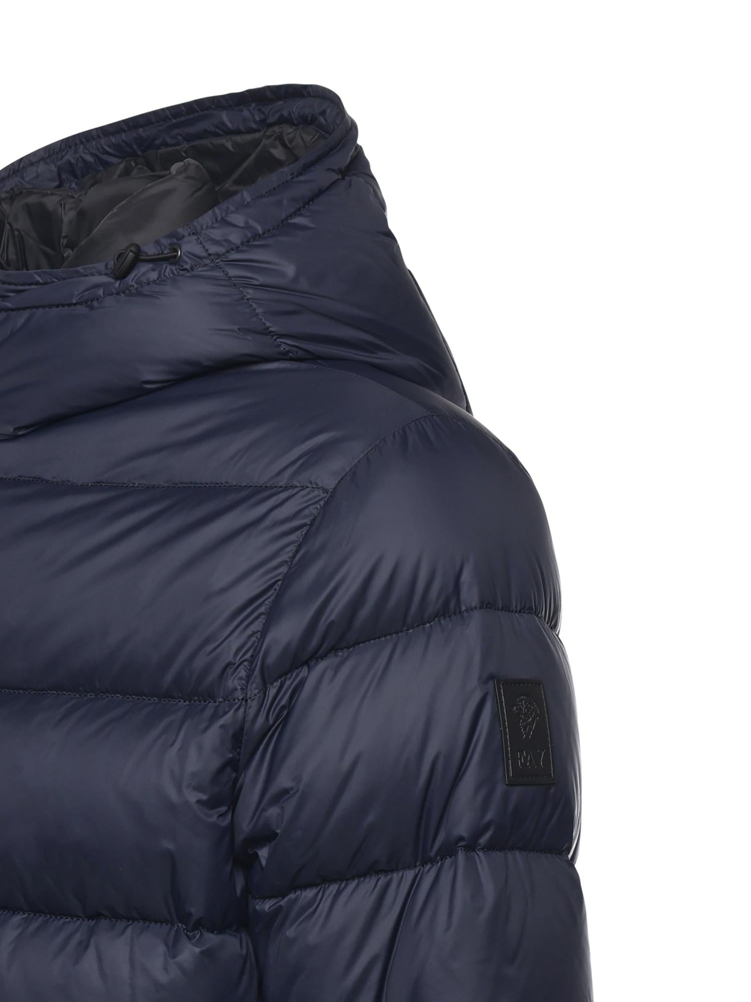 Piumino double front in popeline calandrato NAM32510620XMH U807 FAY 