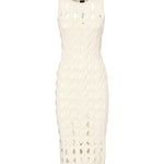 Abito midi in maglia traforata 105190 A2LWC00 PINKO 