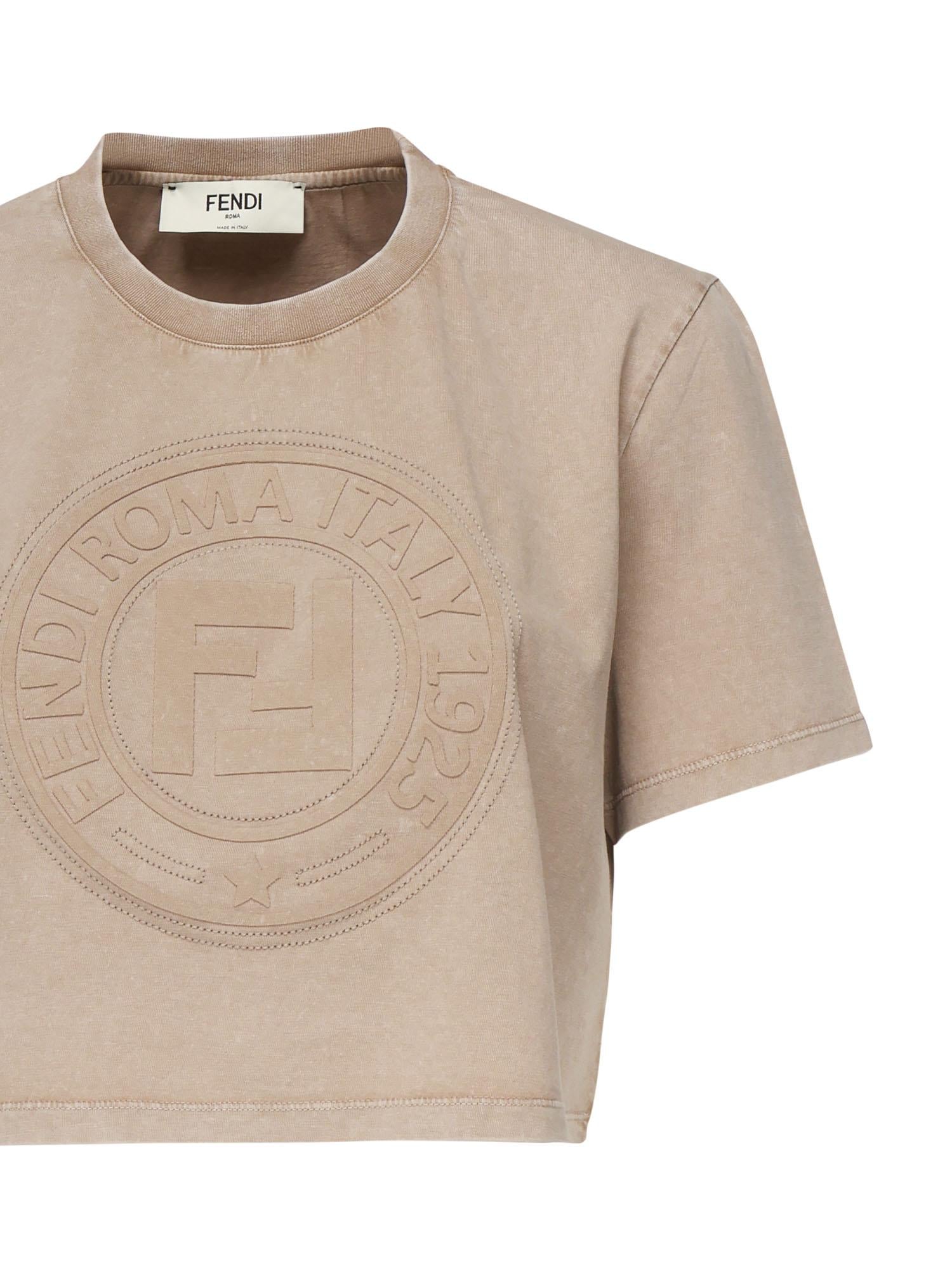 T-Shirt cropped con logo FS9715 ASNIF1RX9 FENDI 
